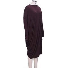 Batwing Sleeve Loose Asymmetric Long Dress