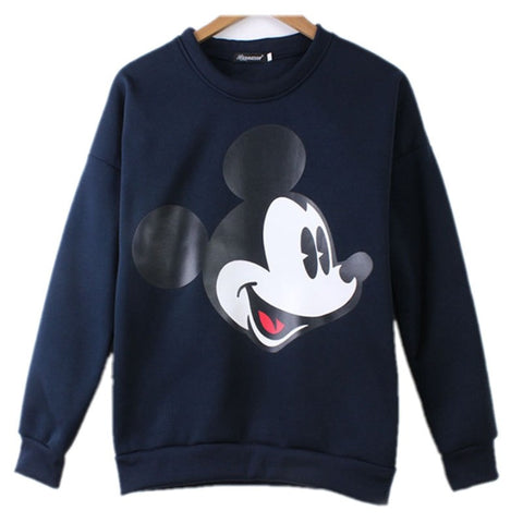 Mouse Printed Sweatshirt Hoodies Tracksuits Pullover