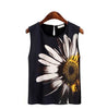 Sunflower Blouses Fashion Sexy Floral Shirt