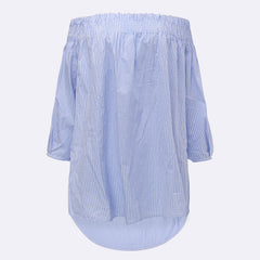 Sexy Off Shoulder Slash Neck Blouse Shirts Casual 3/4 Sleeve