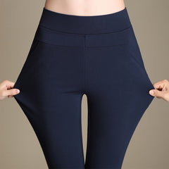 High Waist Pencil Pants Capris Plus Size