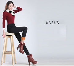 High Waist Pencil Pants Capris Plus Size