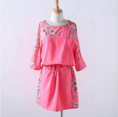 Summer Dress Big Size Printed Dress Straight