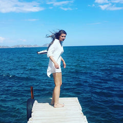 V neck Long Sleeve Party Mini Chiffon Shirt Dress