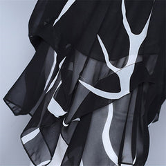 Half Sleeve Chiffon Shirts Women Printed Tops