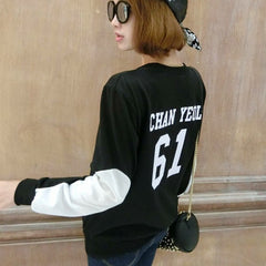 Plus Size Female Black White Tracksuits