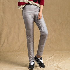 Elastic Plus Size Thicken Female Trousers