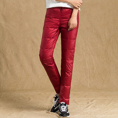 Elastic Plus Size Thicken Female Trousers