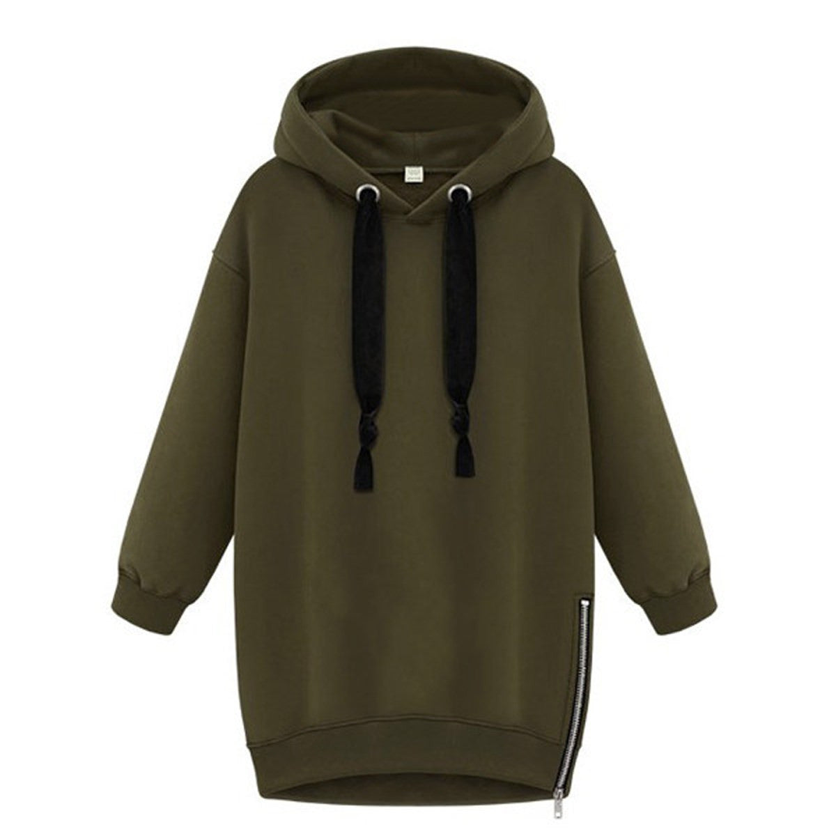 Long Sleeve Hooded Loose Warm Sweatshirt