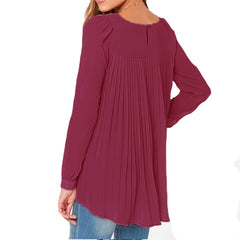 Oversized Sexy Casual Loose Chiffon Tops Long Sleeve