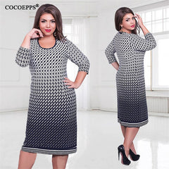 Loose Long Three Quarter Casual Dress