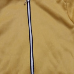 Zip-up Solid Full-Sleeve Hooded Casual Sweatshirt