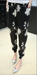 Haren Thin Chiffon Trousers Loose Leisure Pants