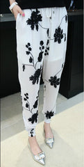 Haren Thin Chiffon Trousers Loose Leisure Pants