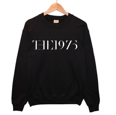 Logo Letters Print Women Sweatshirt Cotton Hoody Black