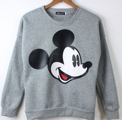 Mouse Printed Sweatshirt Hoodies Tracksuits Pullover