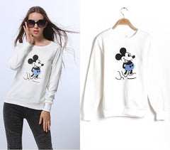 Mouse Printed Sweatshirt Hoodies Tracksuits Pullover