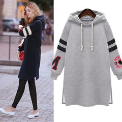 Womens Long Sleeve Jacket Loose Warm Hoodie