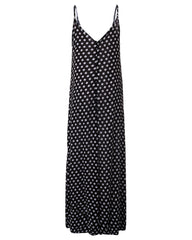 Strapless Polka Dot Casual Loose Long Maxi Summer Dress