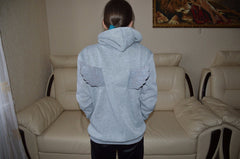3D Angle Wings Hooded Casual Full Sleeve Fleece Jacket