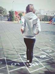 3D Angle Wings Hooded Casual Full Sleeve Fleece Jacket