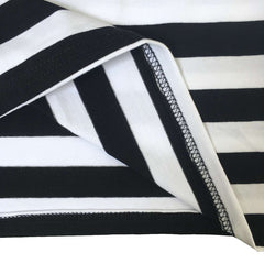 Striped Knee-Length Casual O-neck Loose Dress