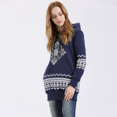 Casual Loose Geometric Printed