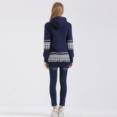 Casual Loose Geometric Printed