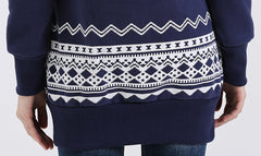 Casual Loose Geometric Printed