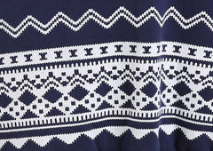 Casual Loose Geometric Printed