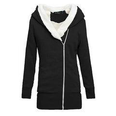Thick Fleece Warm Sweatshirt Zipper Hoodie