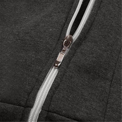 Thick Fleece Warm Sweatshirt Zipper Hoodie