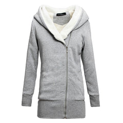 Thick Fleece Warm Sweatshirt Zipper Hoodie
