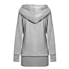 Thick Fleece Warm Sweatshirt Zipper Hoodie