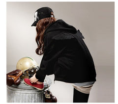 3D Angle Wings Hooded Casual Full Sleeve Fleece Jacket