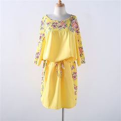 Summer Dress Big Size Printed Dress Straight