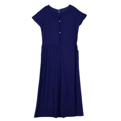 Short Sleeve Lace Long Dress