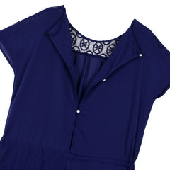 Short Sleeve Lace Long Dress