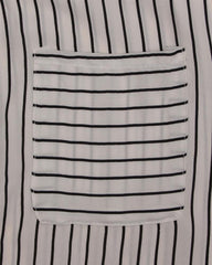 Women Lapel 3/4 Sleeve Striped Long Blouse