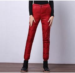 Elastic Plus Size Thicken Female Trousers