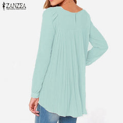 Oversized Sexy Casual Loose Chiffon Tops Long Sleeve