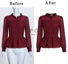 Long Sleeve Women Chiffon Blouse