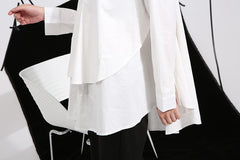 Long-sleeve Loose Cotton Top
