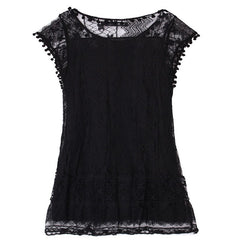 Short Tassel Solid White Mini Lace Dress