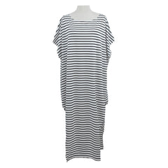 Long Maxi Loose Dress Striped Batwing Sleeve Off-shoulder