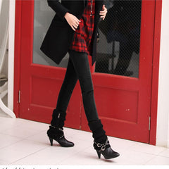 Female Patchwork Pencil Trousers Plus Size