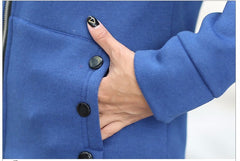 Zip-up Solid Full-Sleeve Hooded Casual Sweatshirt