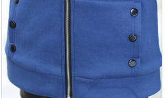 Zip-up Solid Full-Sleeve Hooded Casual Sweatshirt