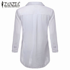 Turn Down Collar Sexy Blouse Mini Dress