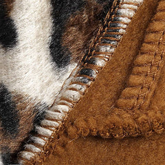 Long Leopard Hooded Sweatshirts Jacket